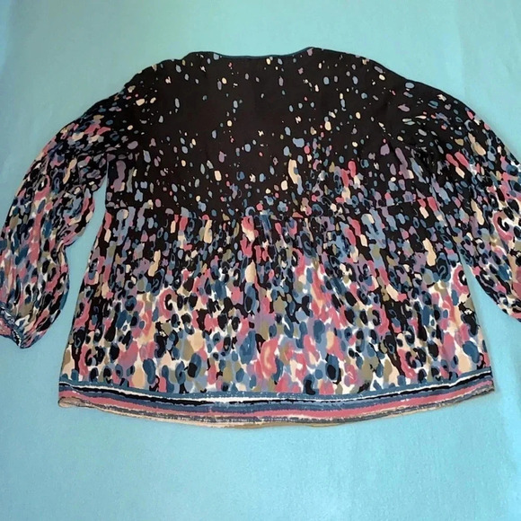 WEEKEND Suzanne Betro tunic balloon long sleeve ties at neck and wrists size 3X - Picture 2 of 10